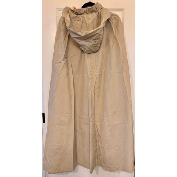 Vtg Women's Cloak/Poncho Rain Coat Hooded Made in Poland Tan Button Front OS - Picture 5 of 5